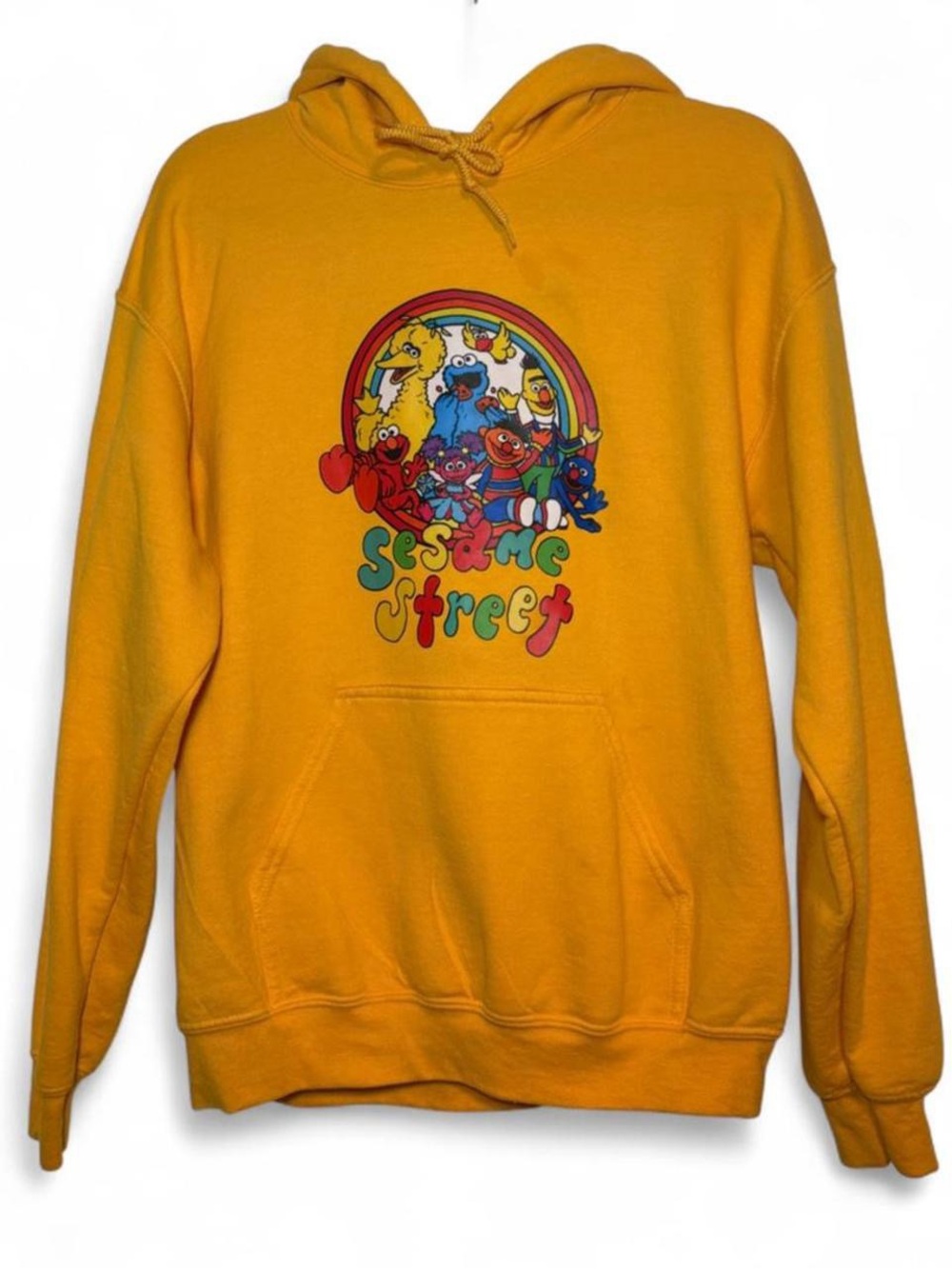 Sesame Street Golden Yellow Character Hoodie | M unisex | EUC